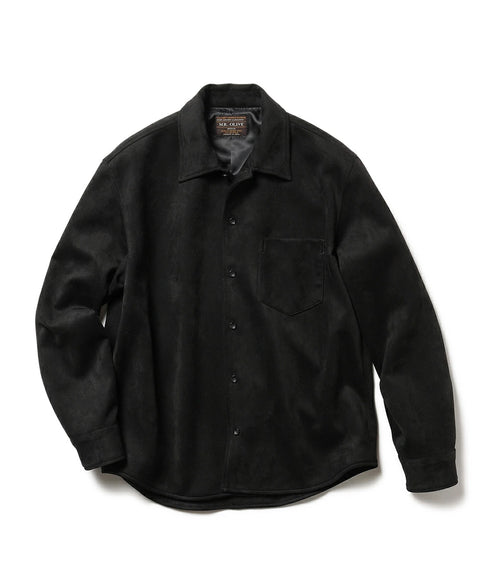 MR.OLIVE / STRETCH FAUX SUEDE / CPO SHIRT ミスターオリーブ/ストレッチフェイクスエード/CPO シャツ